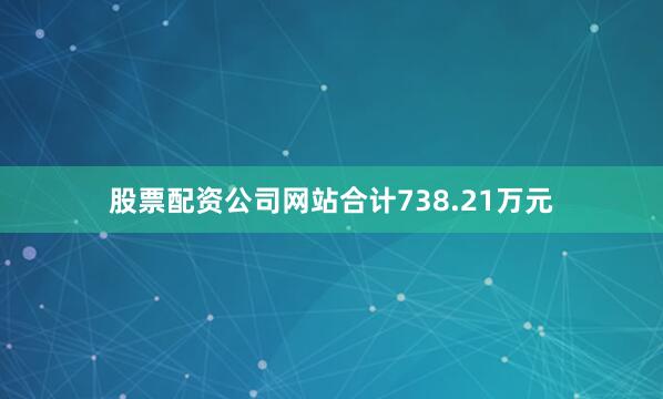 股票配资公司网站合计738.21万元